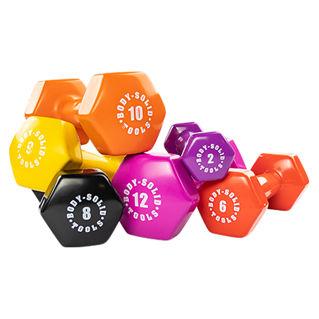 Body Solid Tools Vinyl Coated Dumbbells BSTVD