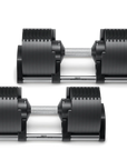 Nuobell 80lb Classic Black Adjustable Dumbbells (Pair)