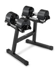 Nuobell 80lb Classic Black Adjustable Dumbbells (Pair)