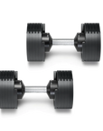 Nuobell 50lb Classic Black Adjustable Dumbbells (Pair)