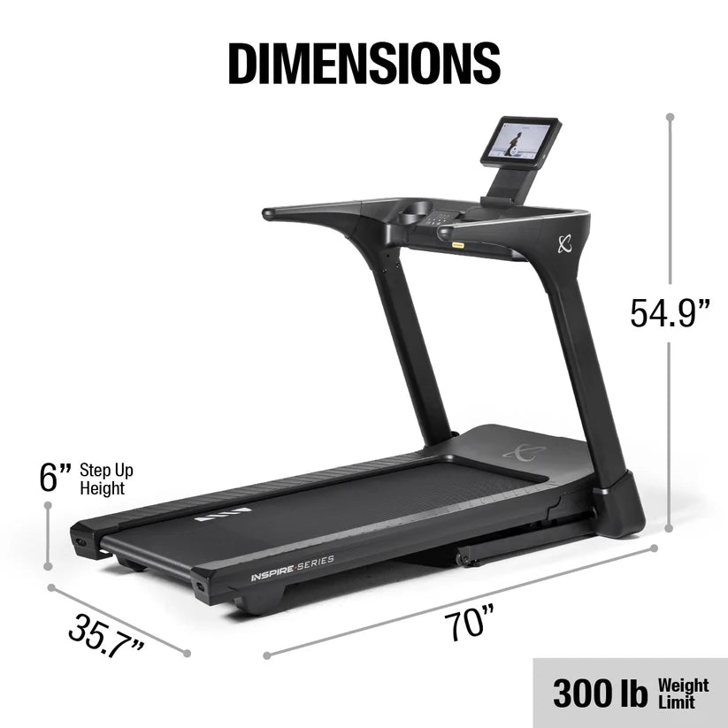 Inspire Series T4S Folding Treadmill