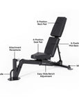 Inspire Series FID7 PRO Adjustable Bench