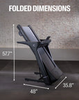 Inspire Series T4 Folding Treadmill