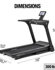 Inspire Series T4S Folding Treadmill