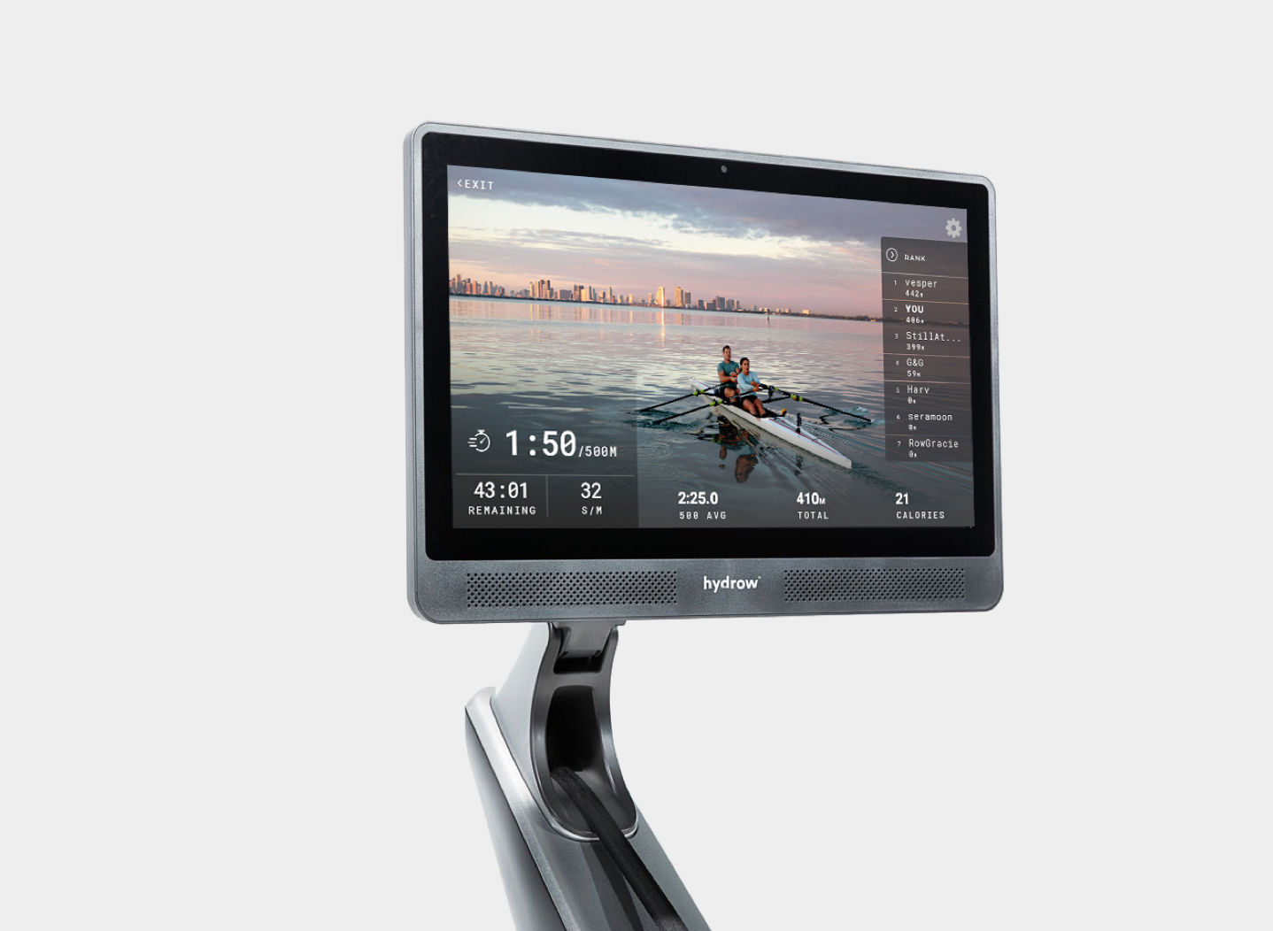 Hydrow Live Outdoor Reality Commercial Rower